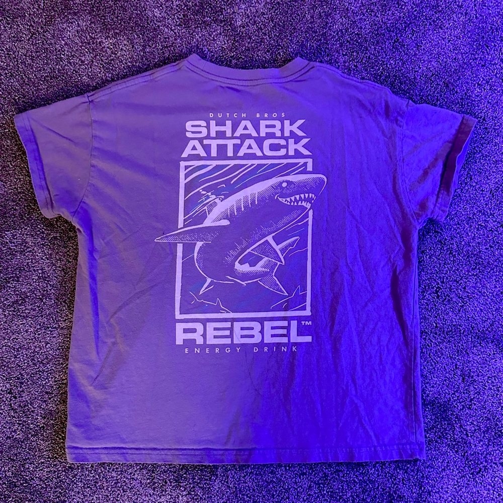 shark attack dutch bros shirt!!